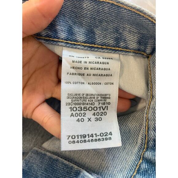 Wrangler Men's Rugged Wear Relaxed Fit Jeans Denim Blue Size 40/30 - Picture 3 of 5